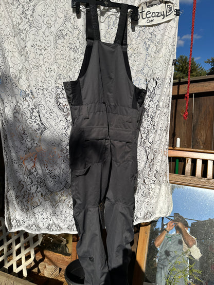 686 Hot Lap Insulated Bib Overalls Pant Infidry Snow Medium Gray Men ski M2w211