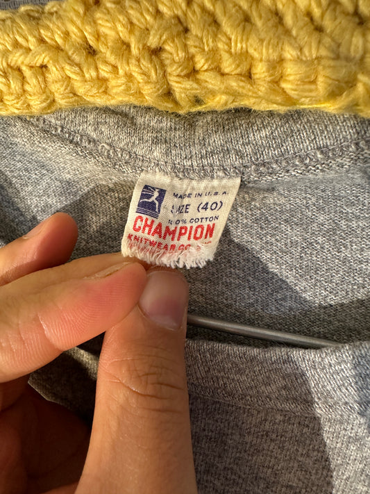 Vintage 60 70 Champion Knitwear Shirt VALPO Valparaiso University 40 Small