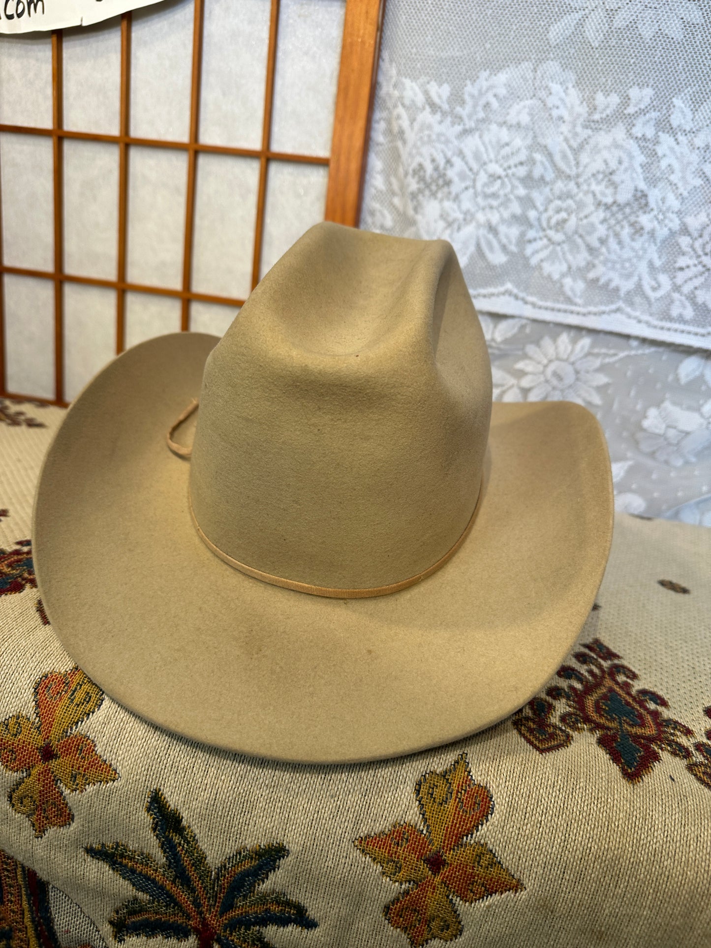 Vintage Stetson cowboy hat 6 7/8 3x Beaver USA xxx John B