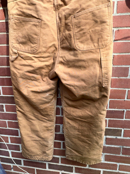 Carhartt Coverall 46 Short Quilt Insulated bib Union X01