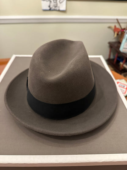 Stetson Royal Saxon Hat Beaver 7 1/2 Caribou Box Fedora 60