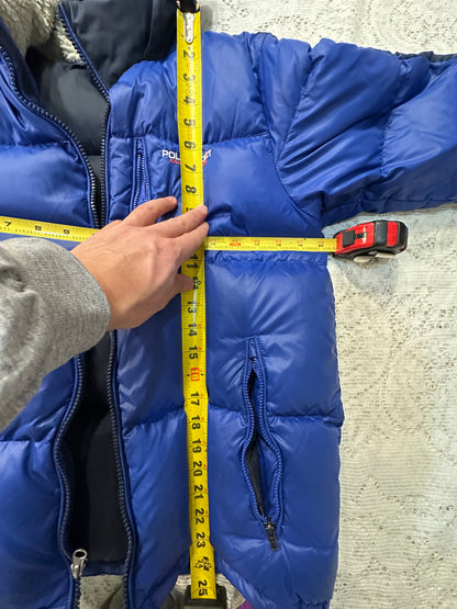 Ralph Lauren Polo Sport Down BLUE Puffer Jacket Water Repel Youth XL