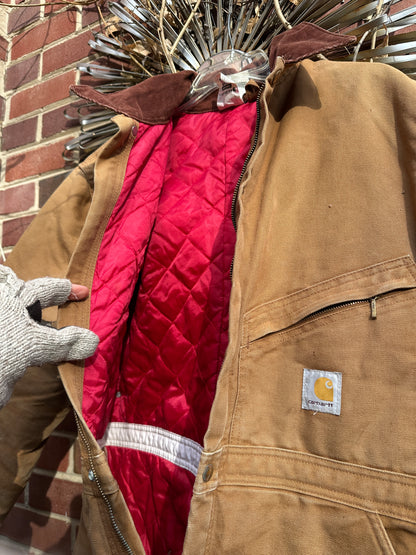 Carhartt Coverall 46 Short Quilt Insulated bib Union X01