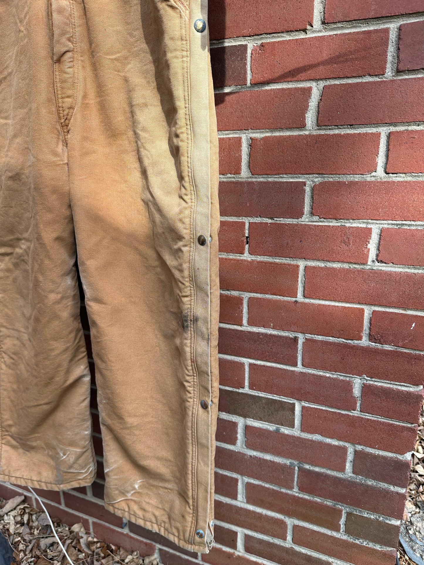 Carhartt Coverall 46 Short Quilt Insulated bib Union X01