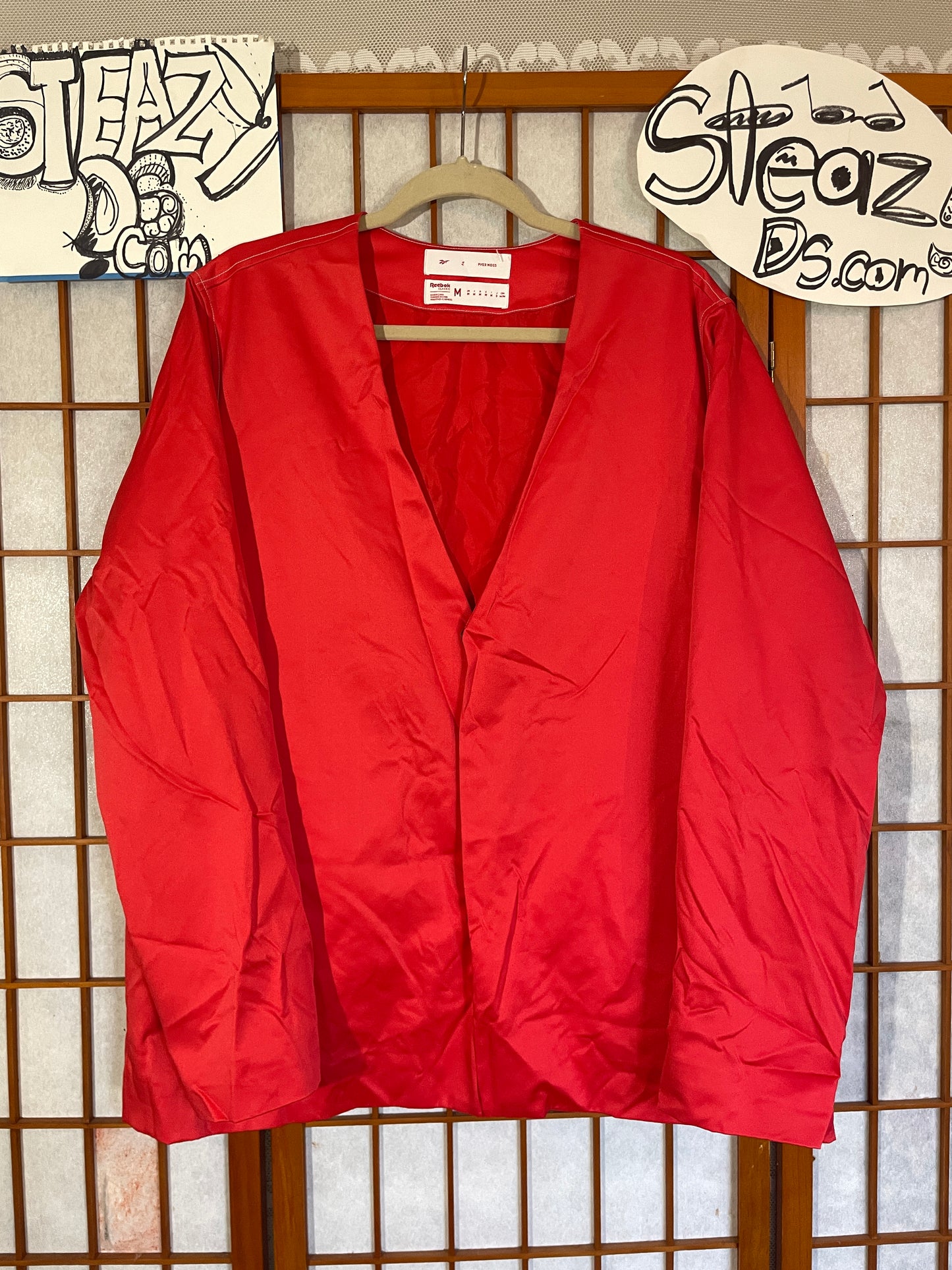 PYER MOSS REEBOOK Satin Jacket Men Medium SNap