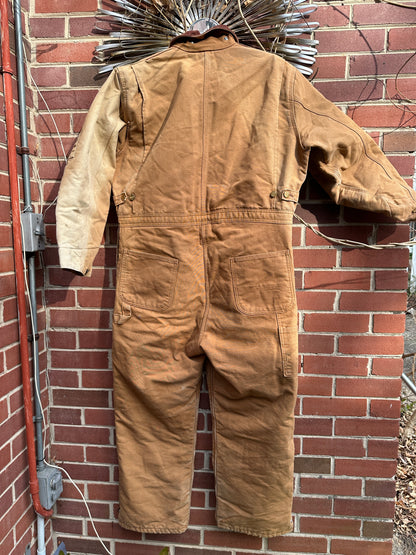 Carhartt Coverall 46 Short Quilt Insulated bib Union X01