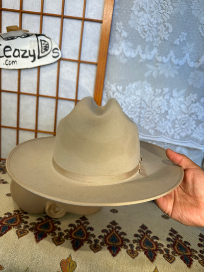 Vintage Stetson cowboy hat 7 4x Beaver USA The Open Road xxxx John B 56