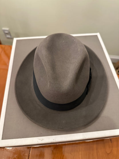 Stetson Royal Saxon Hat Beaver 7 1/2 Caribou Box Fedora 60
