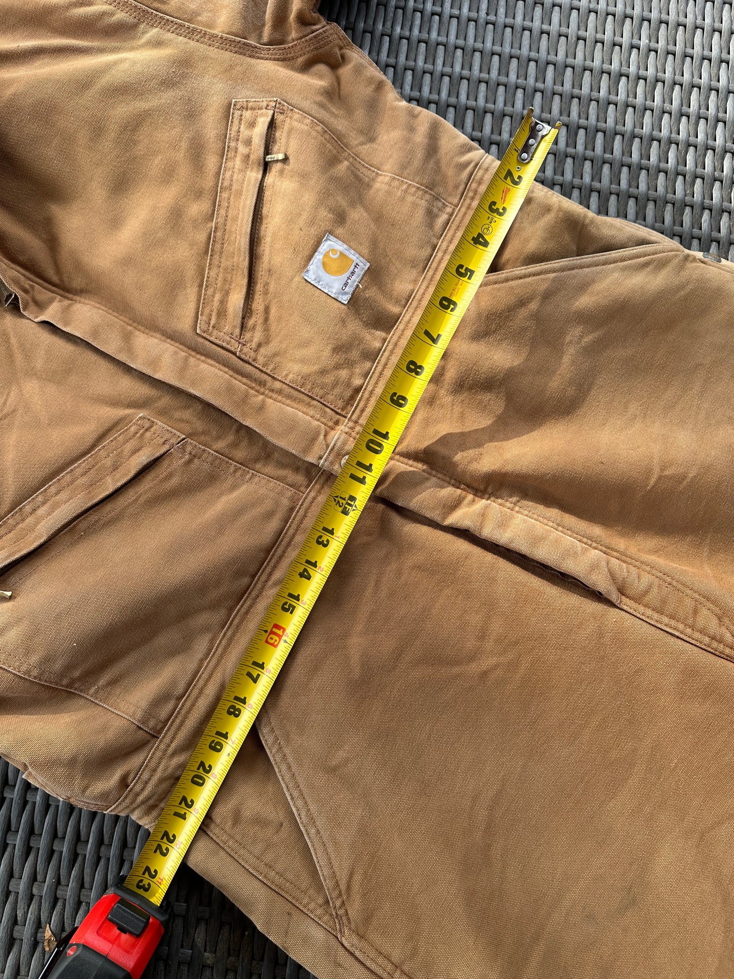 Carhartt Coverall 46 Short Quilt Insulated bib Union X01