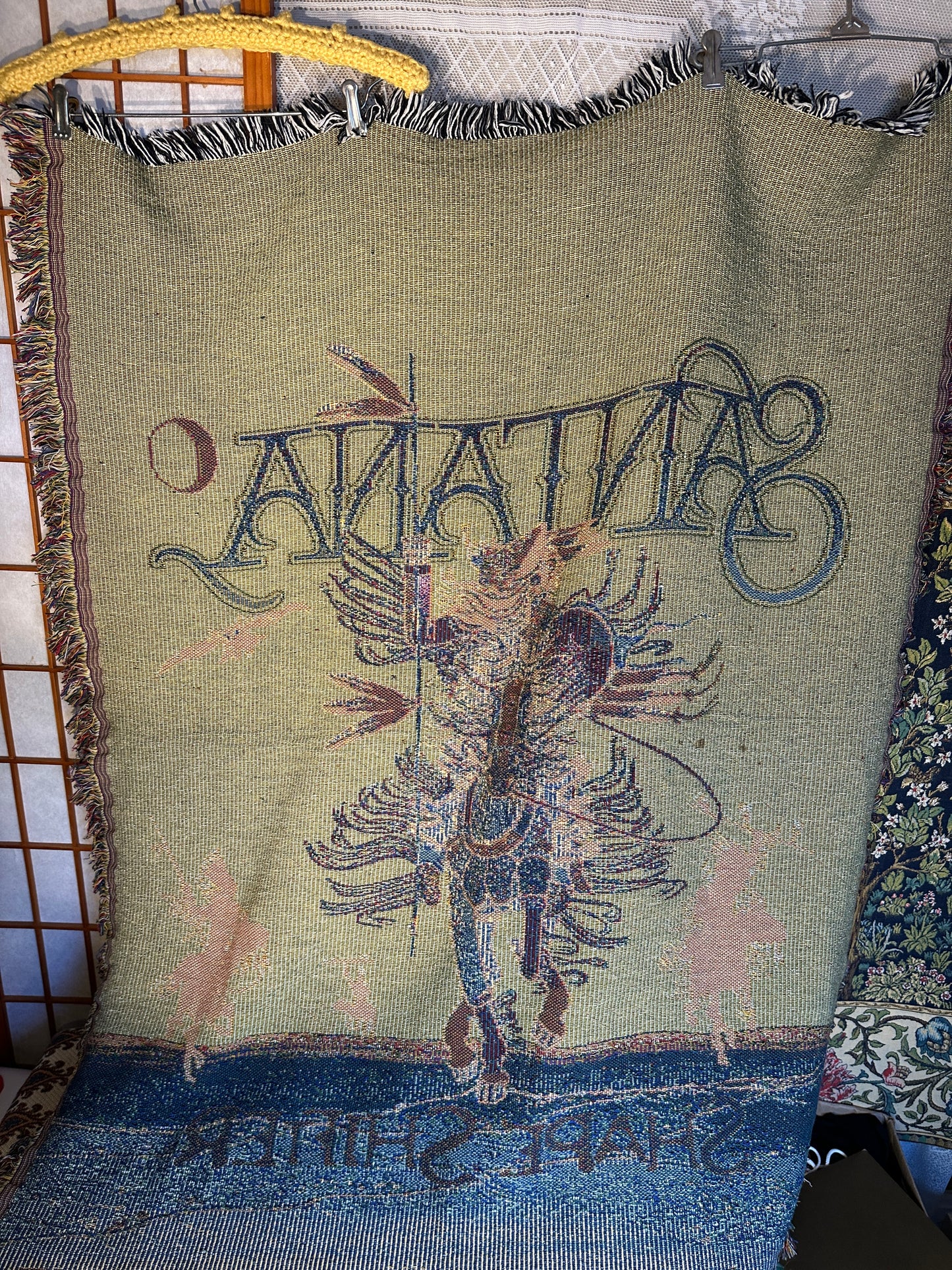 Santana Shape Shifter Band Concert Tour Collect Blanket Tapestry Artist Throw