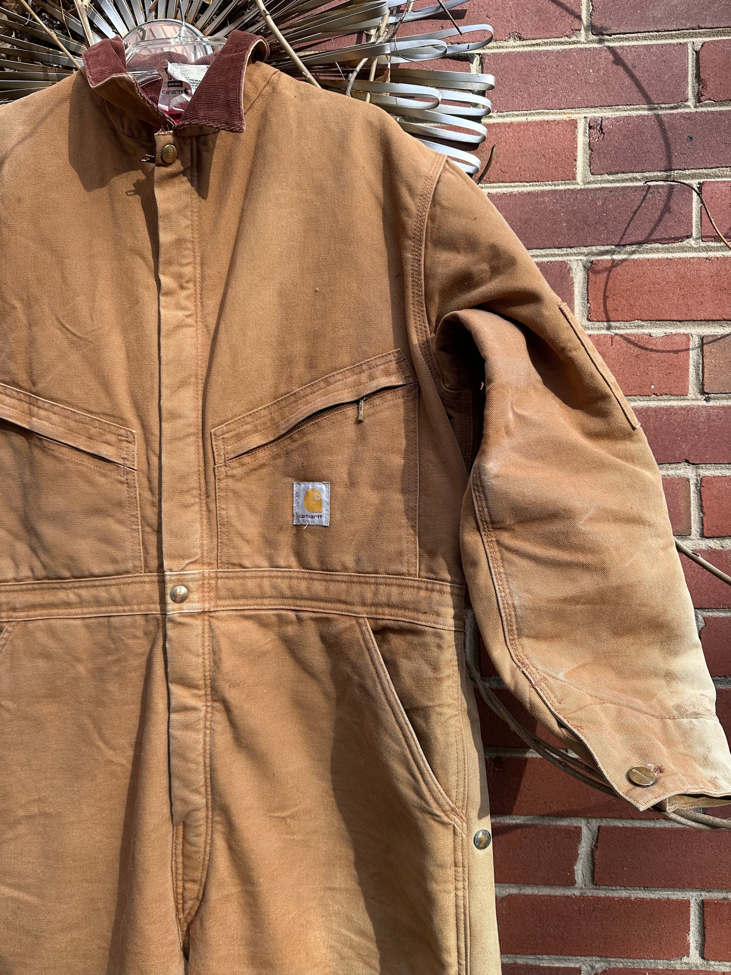 Carhartt Coverall 46 Short Quilt Insulated bib Union X01