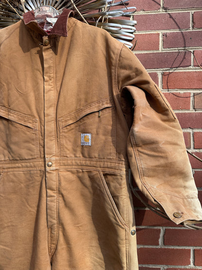 Carhartt Coverall 46 Short Quilt Insulated bib Union X01