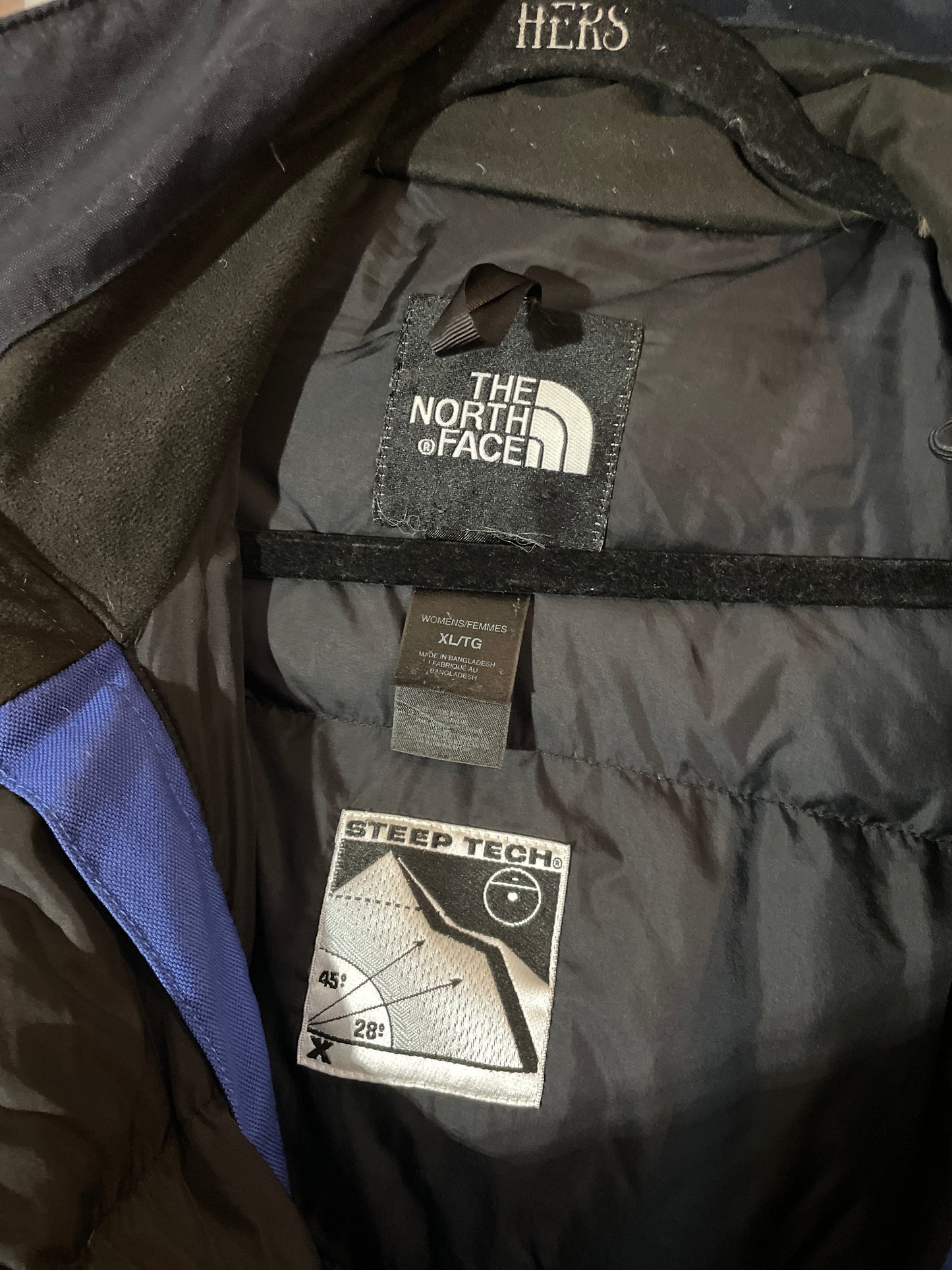 Blue Block North Face Steep 550 Down Tech