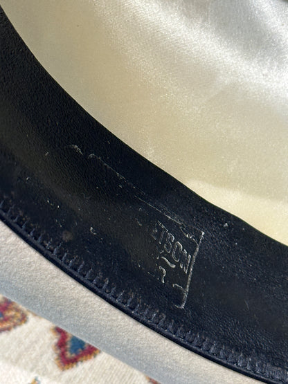 Vintage Stetson cowboy hat 6 7/8 3x Beaver USA xxx John B