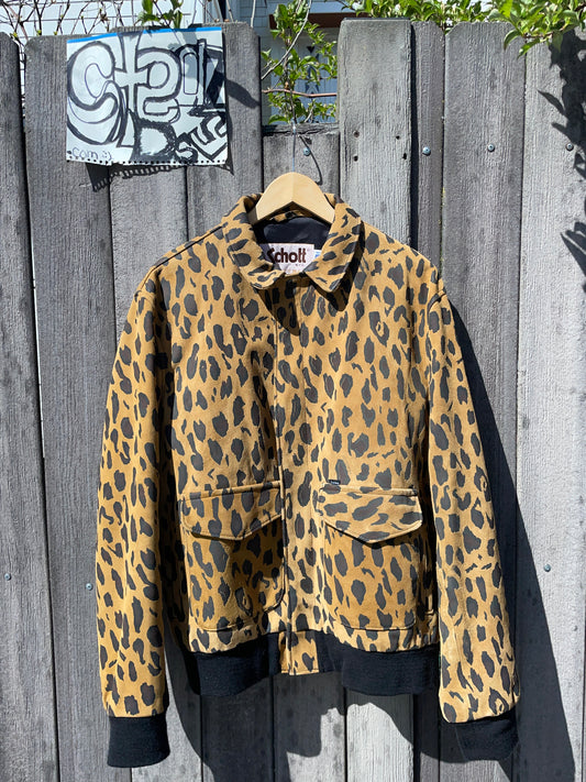 Goat Suede Leopard Jacket ¿¿ . Schott x Supreme