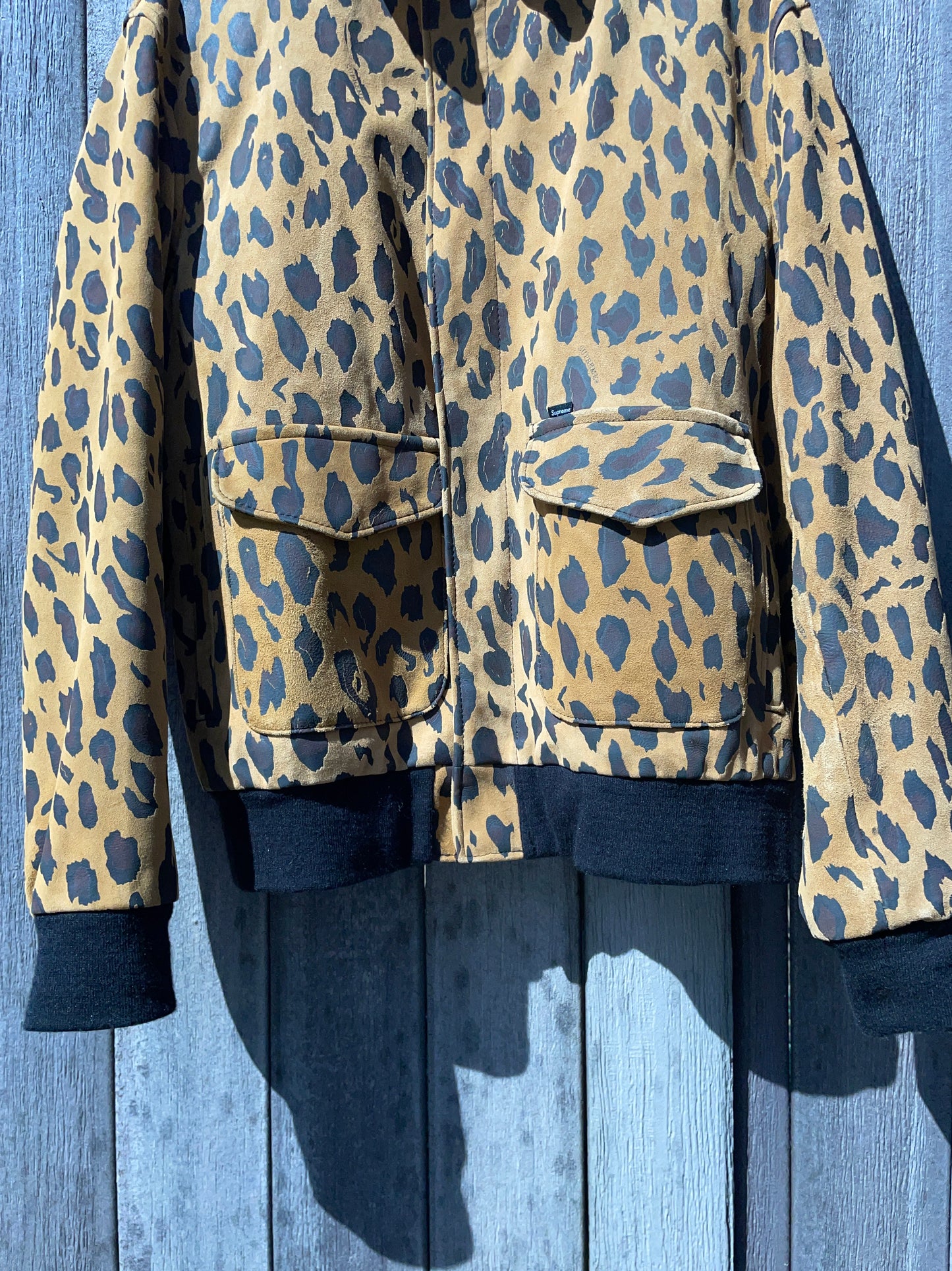 Goat Suede Leopard Jacket ¿¿ . Schott x Supreme