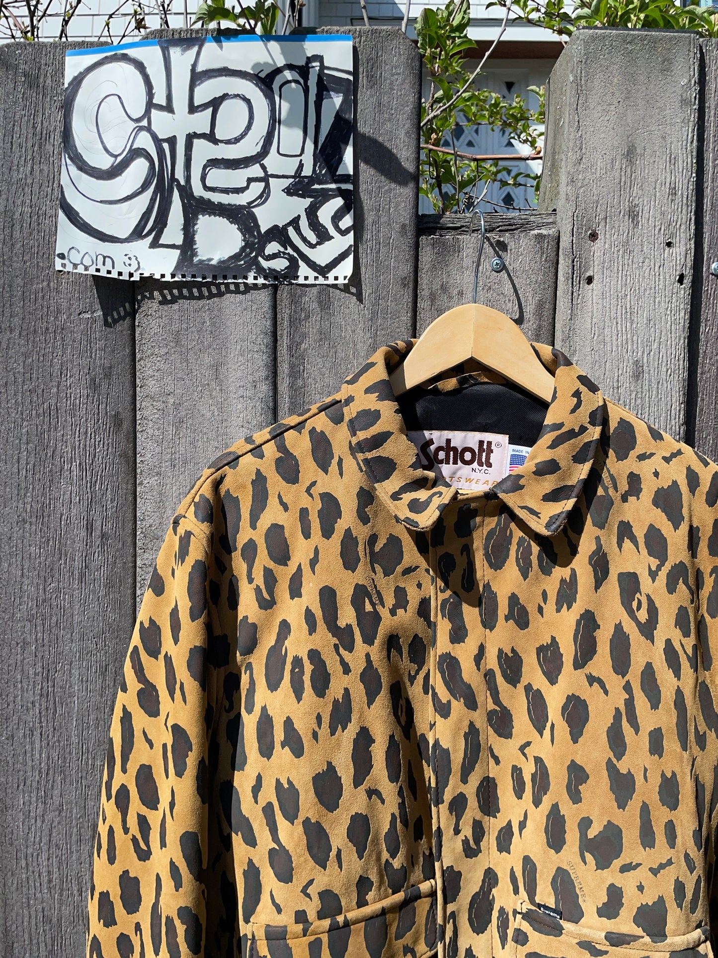 Goat Suede Leopard Jacket ¿¿ . Schott x Supreme