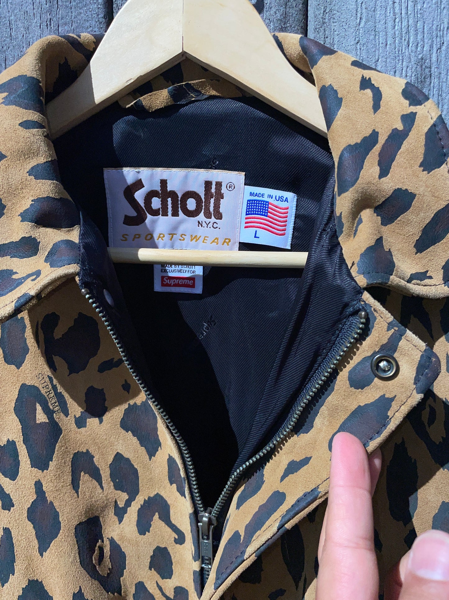 Goat Suede Leopard Jacket ¿¿ . Schott x Supreme