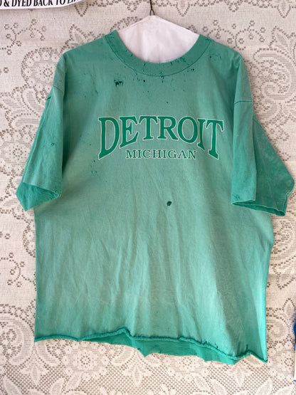 Detroit Made Me Hand Distressed & Sun Dyed Shirt