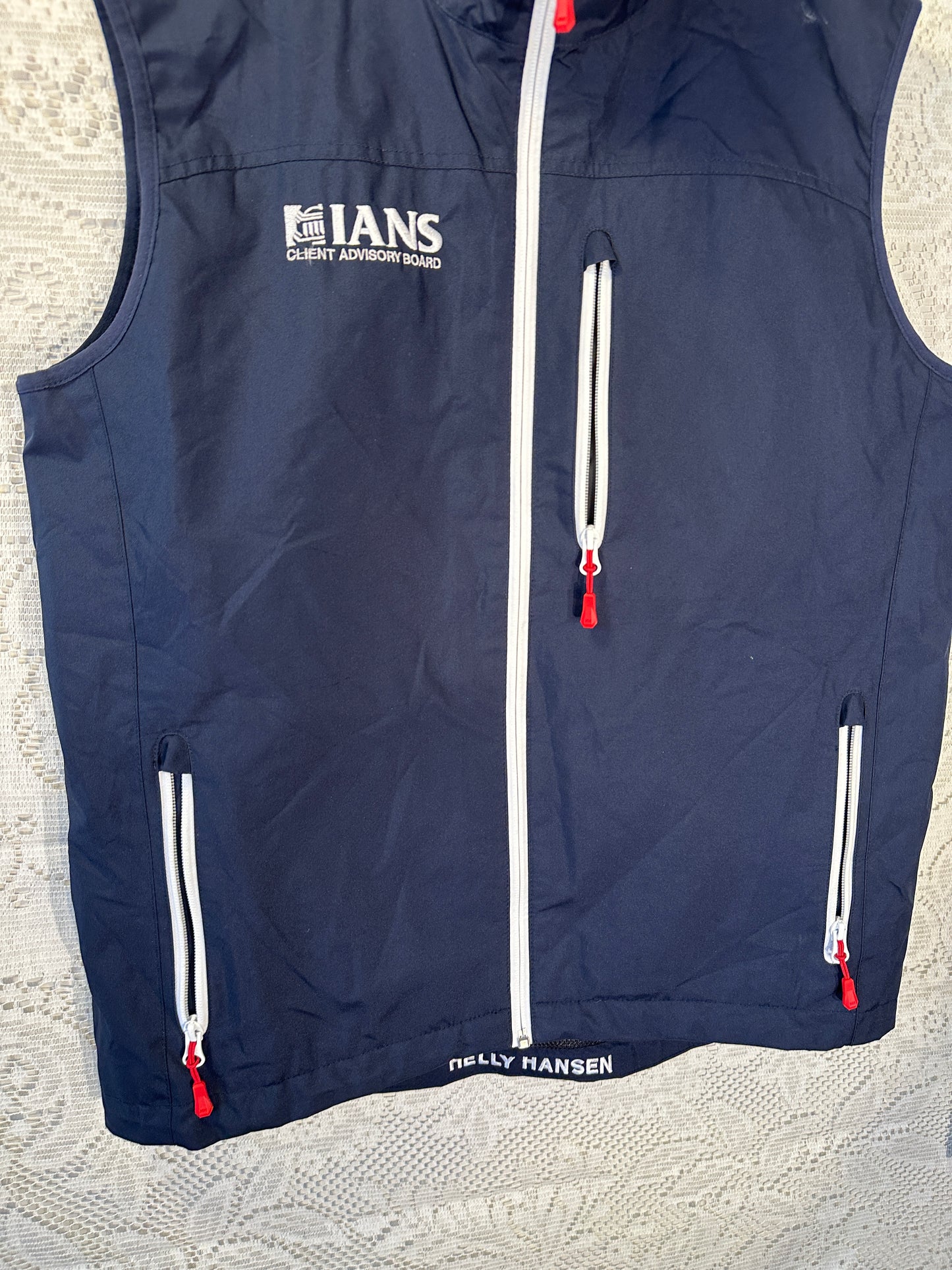 Helly Hansen Crew Vest Men Large Crew Sailing Embroidered