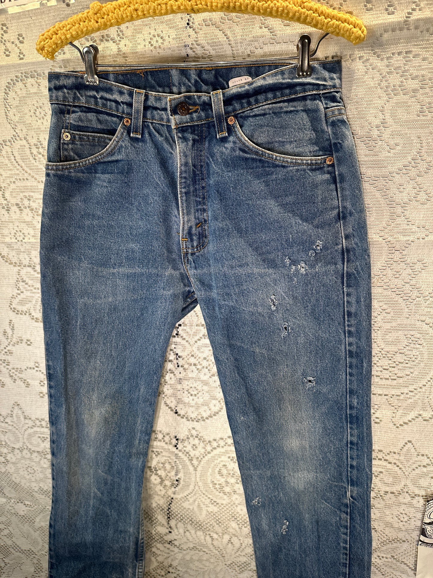 Vintage Levi’s 505 Orange Tab Jeans Men 30x30 Grunge distress 90s