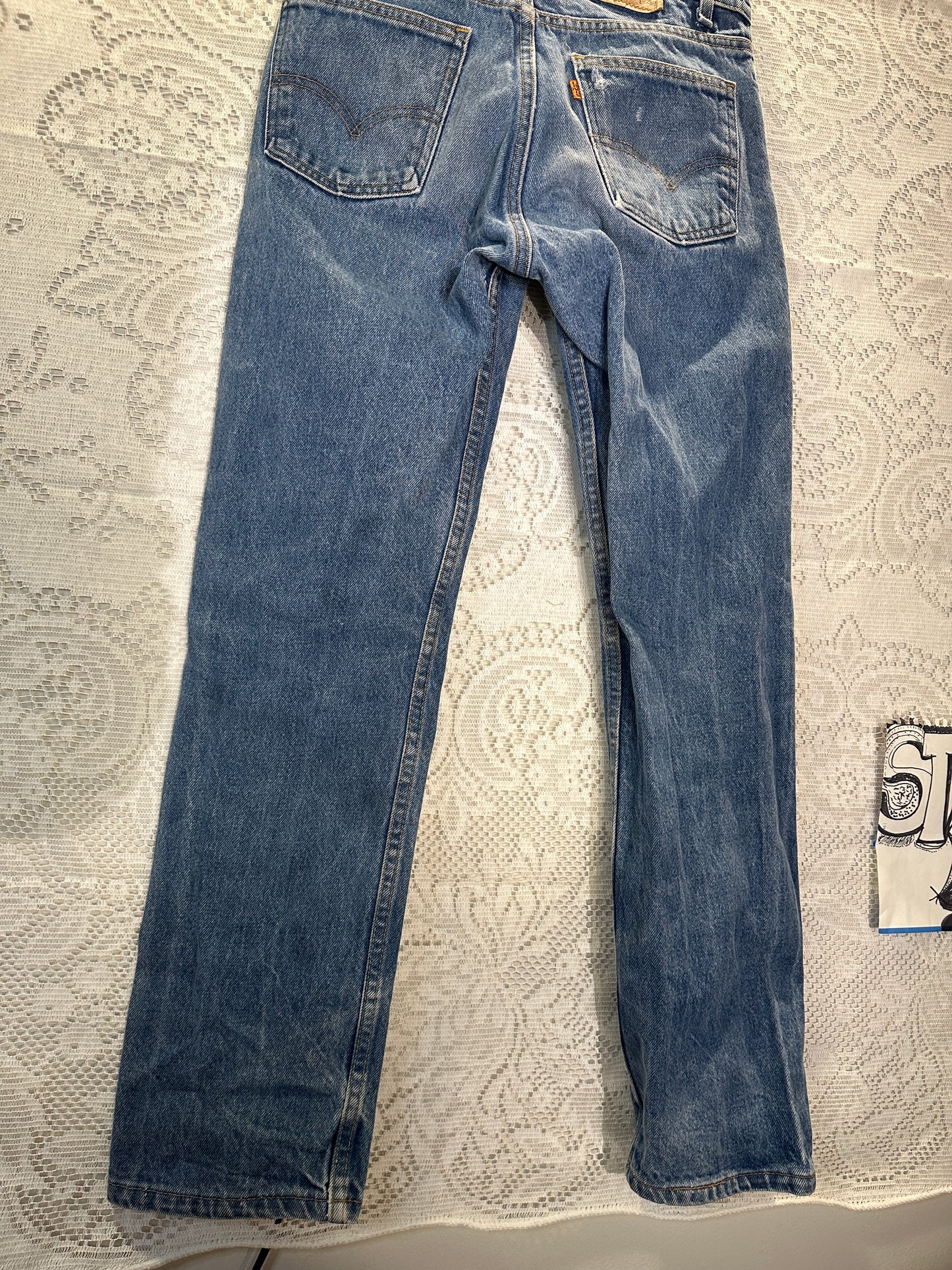 Vintage Levi’s 505 Orange Tab Jeans Men 30x30 Grunge distress 90s