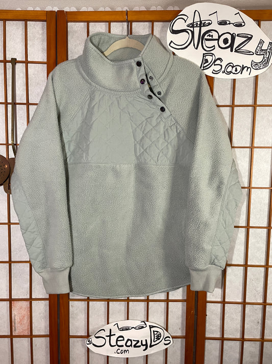 Cozy Snow Blue Snap Fleece