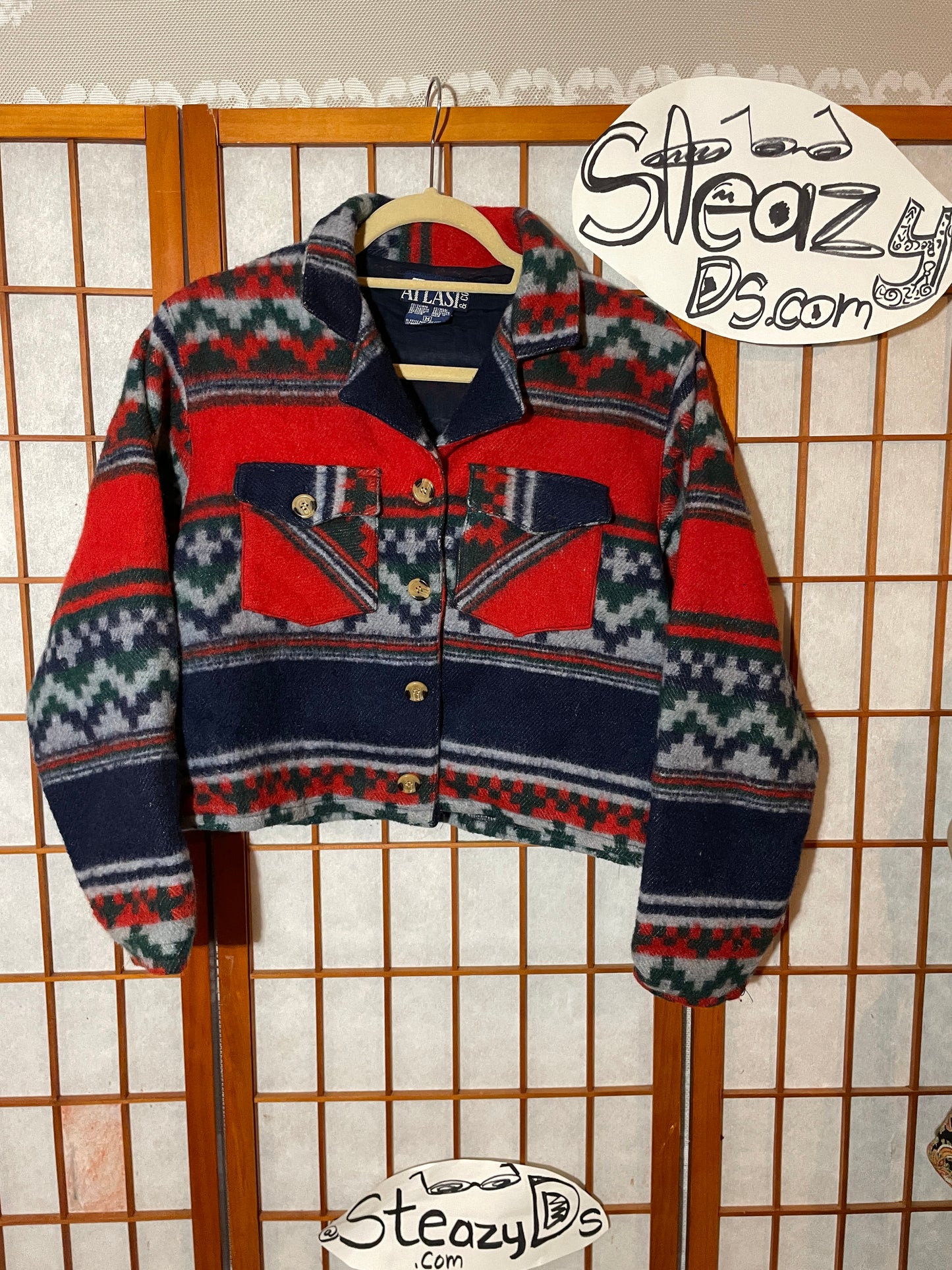 Cropped & Fuzzed in its Glory Aztec Shacket