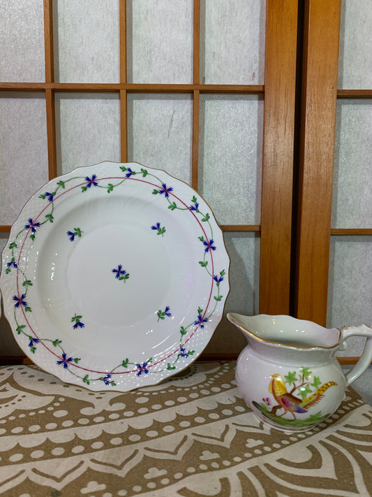 Blue Garland Salad Plate