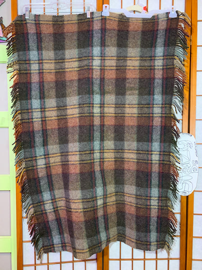 Irish Plaid Wool Blanket