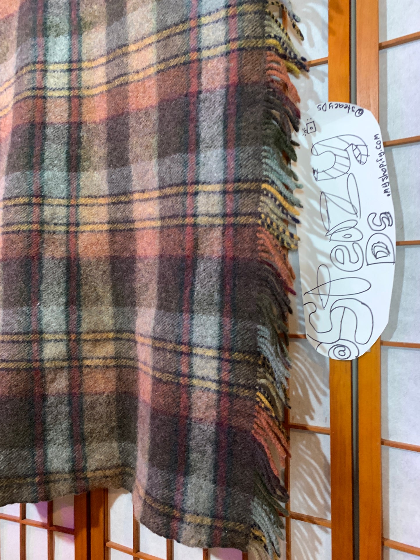 Irish Plaid Wool Blanket