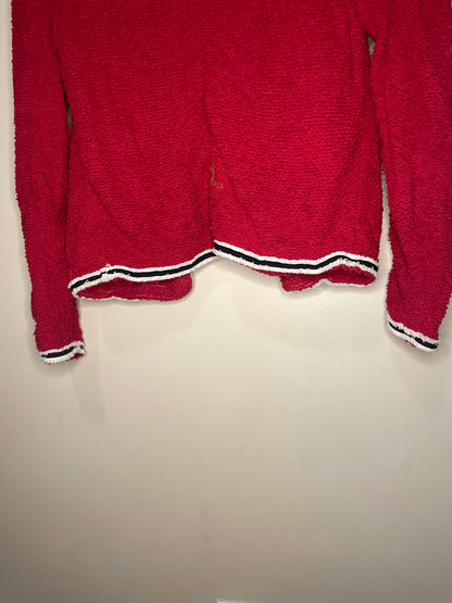 Red Grouch Accent Cardigan