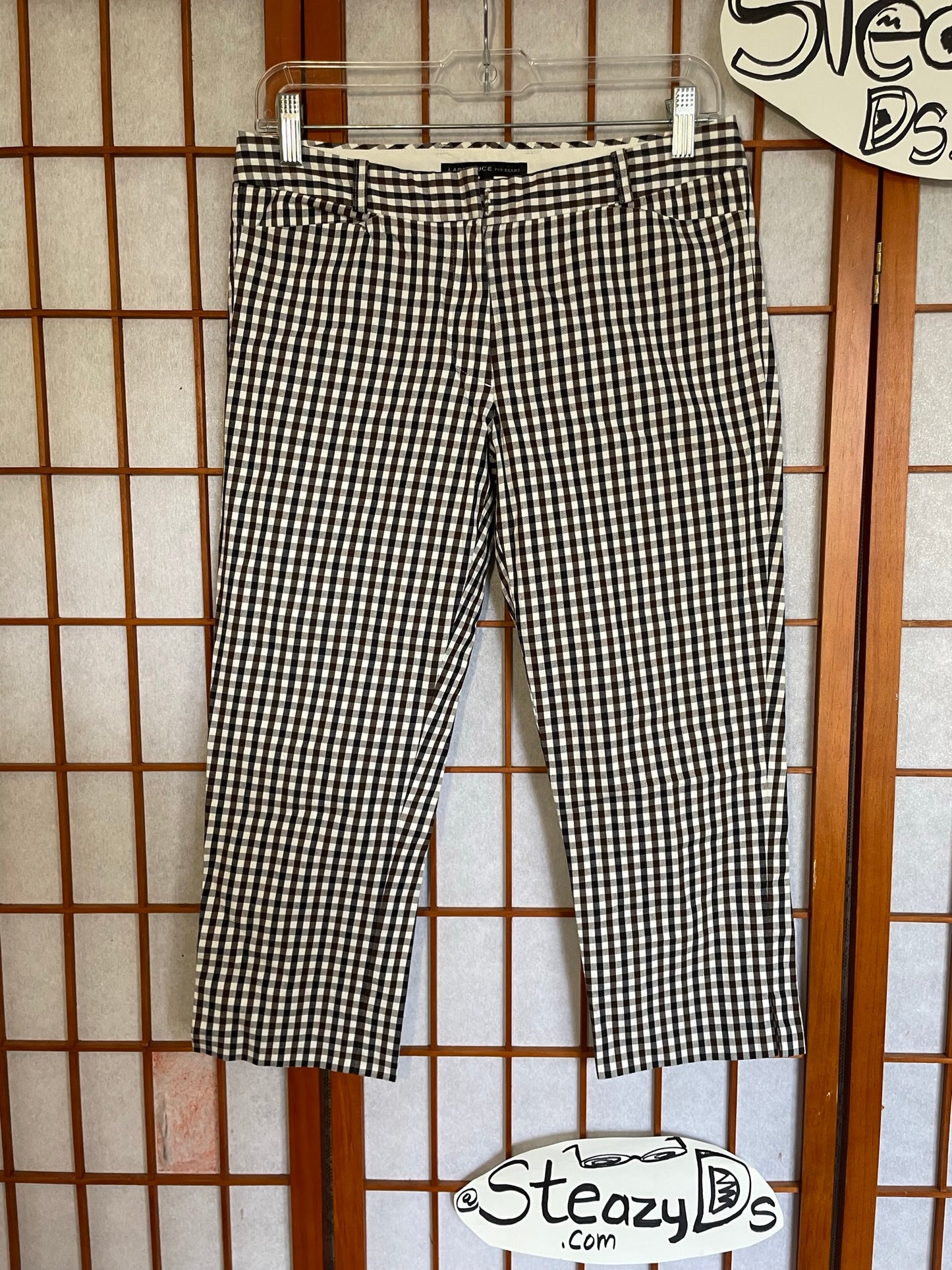 LAPIS LUCE BEAMS pants 38 Japanese plaid