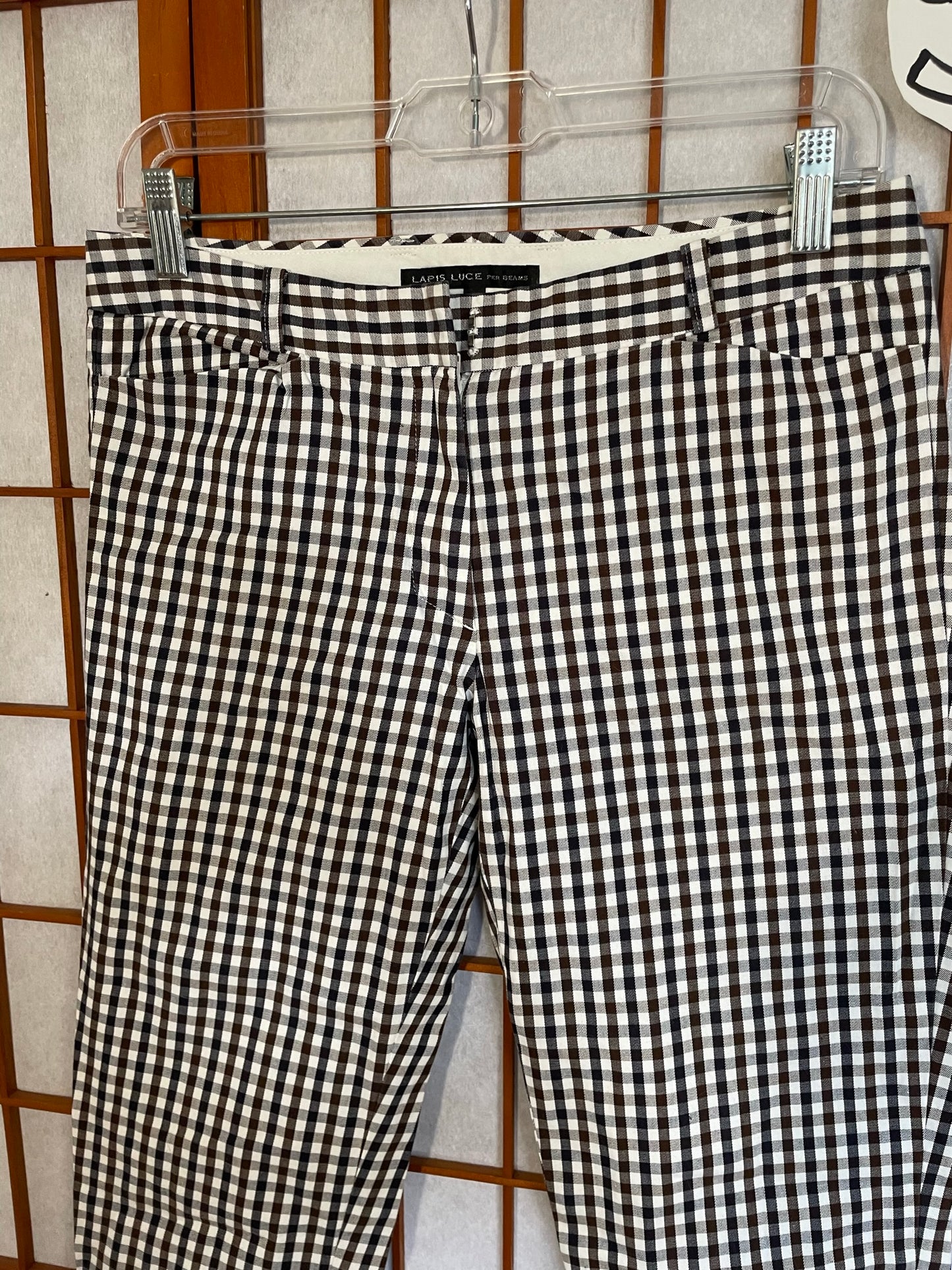 LAPIS LUCE BEAMS pants 38 Japanese plaid