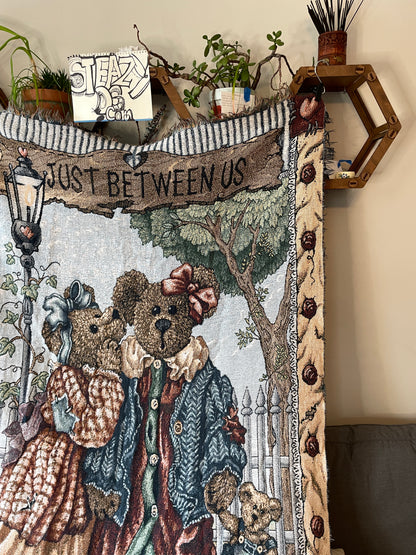 Boyds Bears Friends Tapestry Blanket