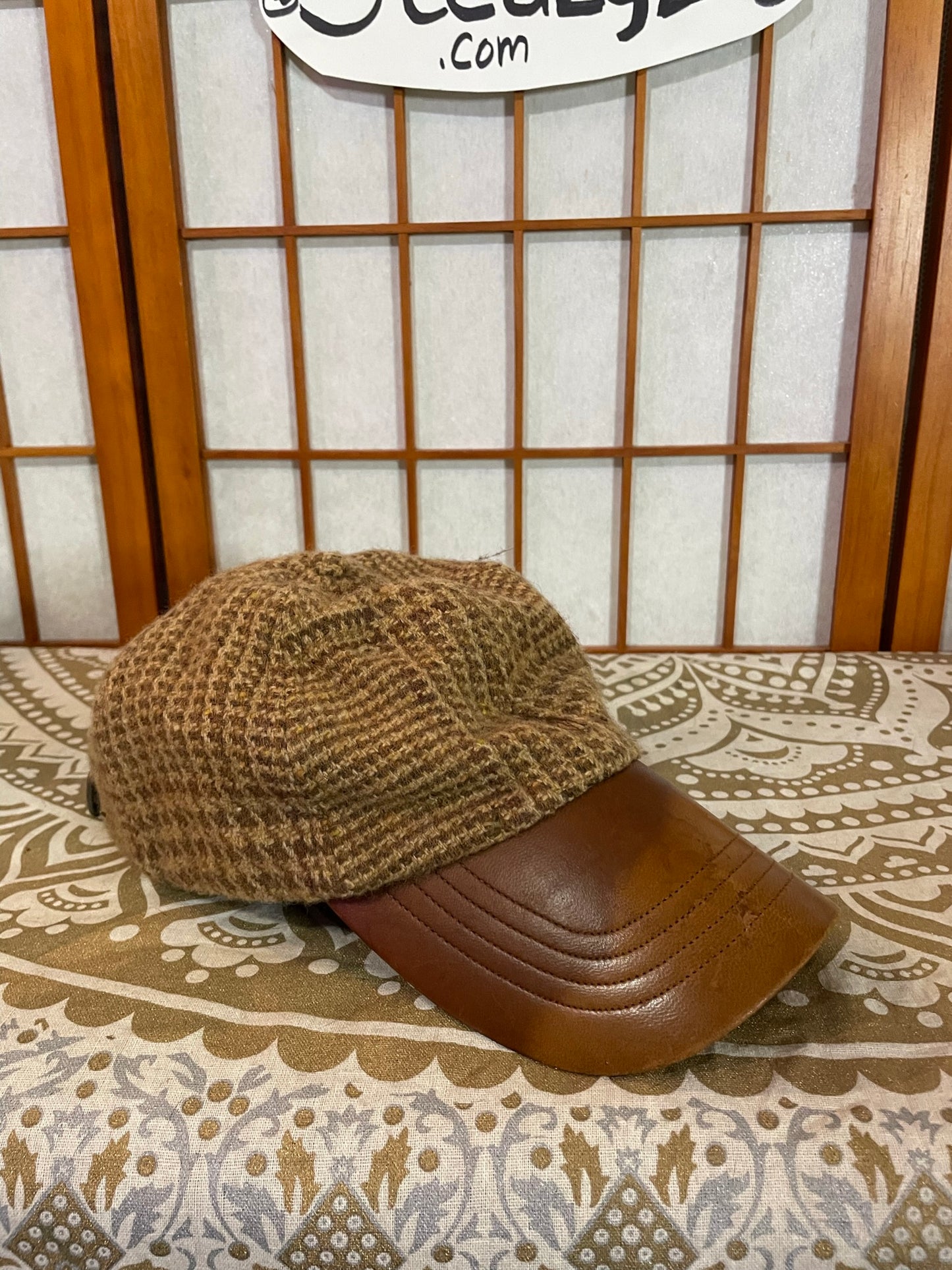 Jolly Good Tweed Leather Baseball Hat, Polo Ralph Lauren