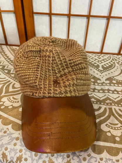 Jolly Good Tweed Leather Baseball Hat, Polo Ralph Lauren