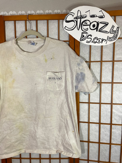 Vintage Hanes Beefy T Shirt XL Natural Tie Dye Single stitch Ford