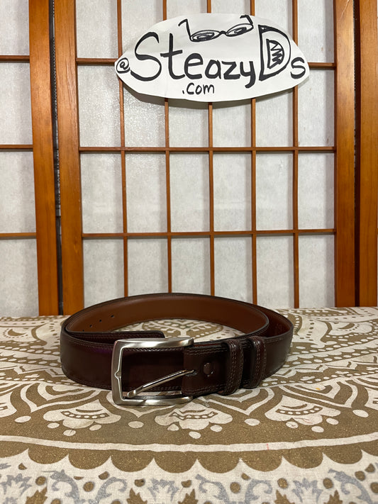 Torino Belt 48 Aniline Kipskin Leather Brown USA