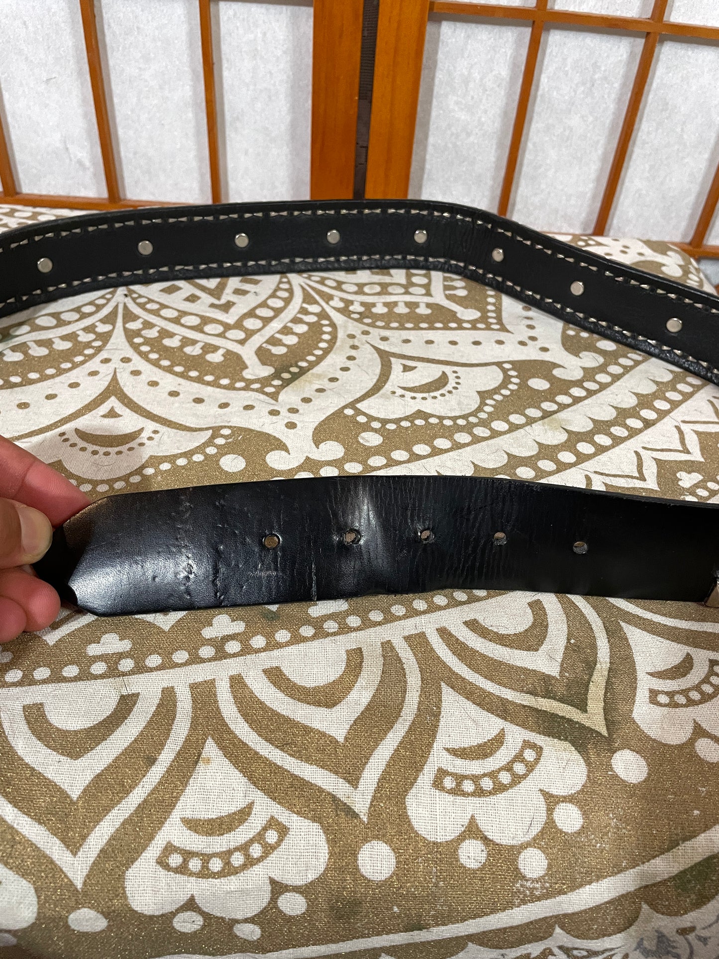 Skulled and Studded Black Belt, 34