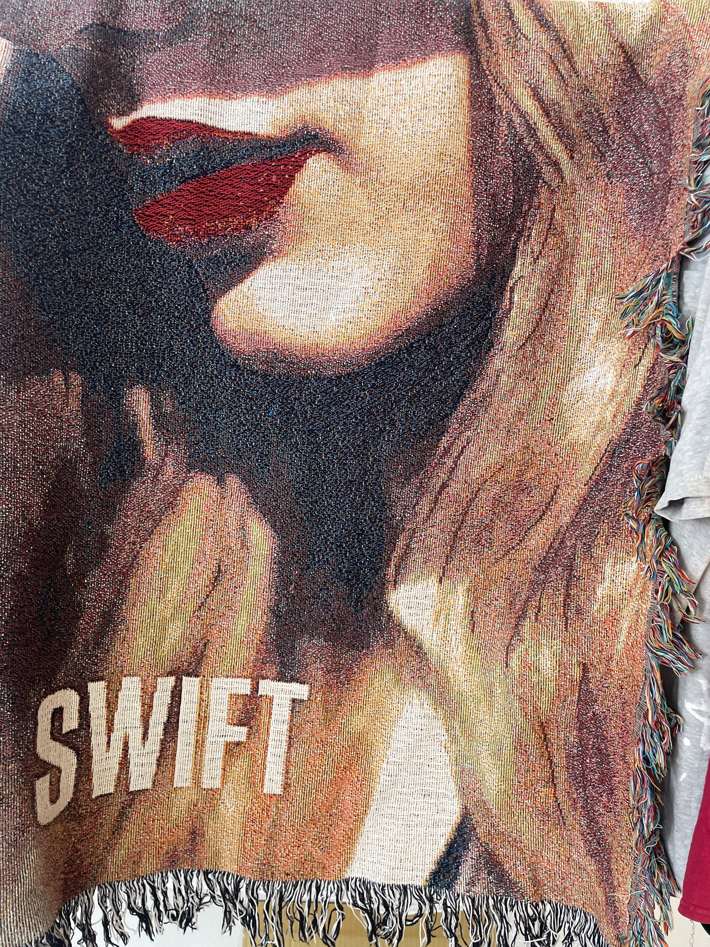 Taylor Swift Red Album Tour Woven Tapestry Blanket Throw 60 x 50"