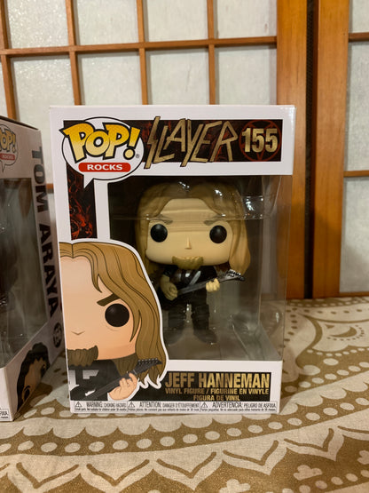 Slayer Funko Pop set Jeff Hanneman Tom Araya 156 155