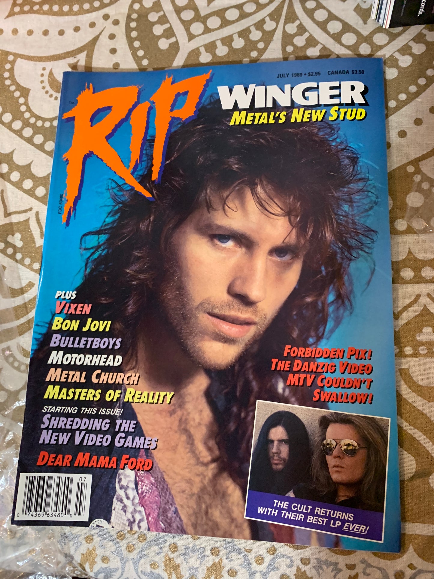 RIP Magazine Metallica WINGER