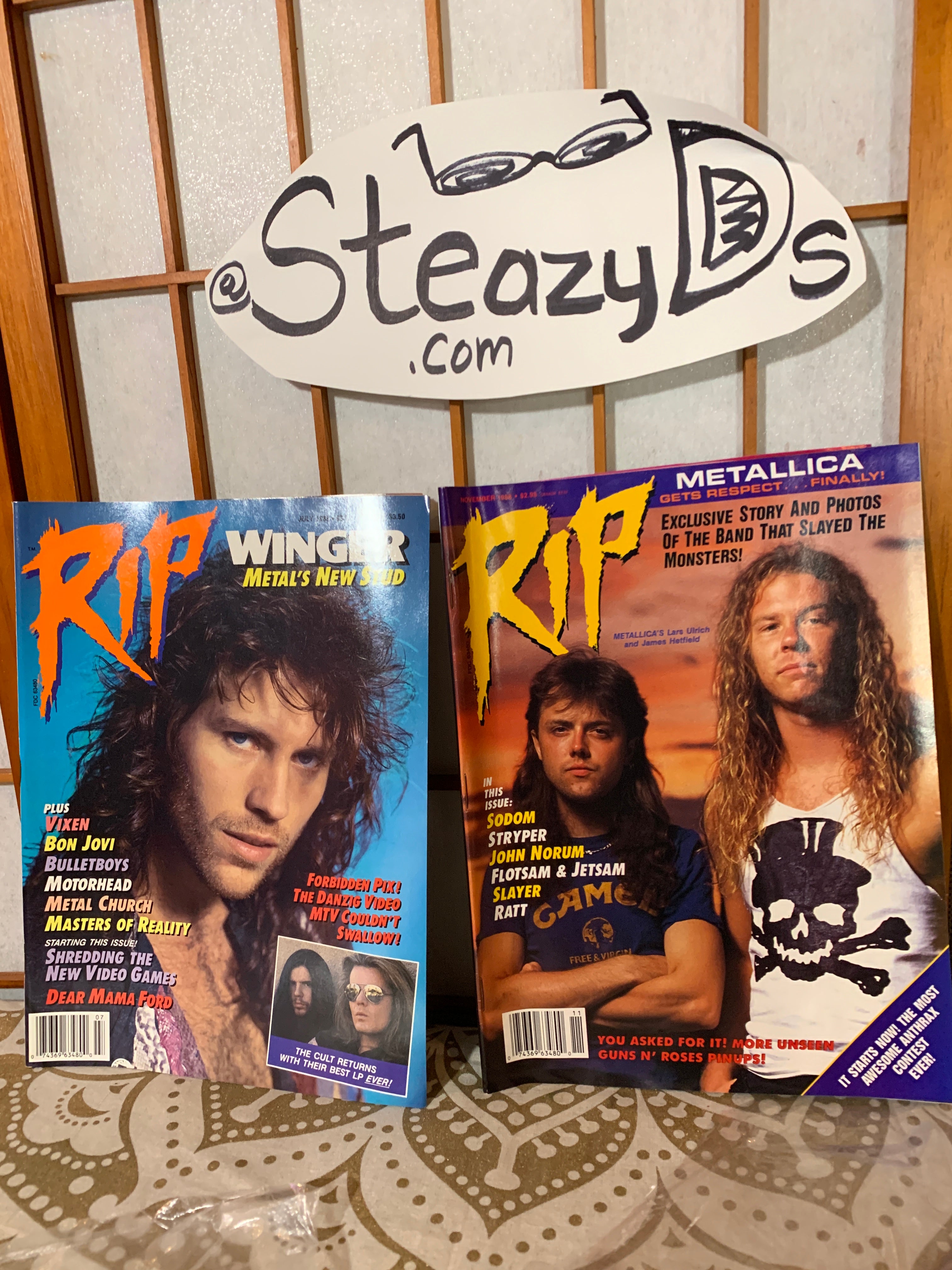 RIP Magazine Metallica WINGER – Steazy Ds