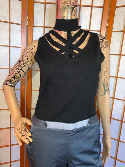 Silk Chest Cage Tank, Cache