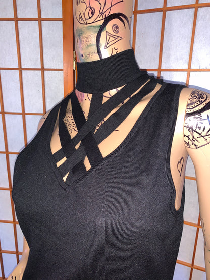 Silk Chest Cage Tank, Cache