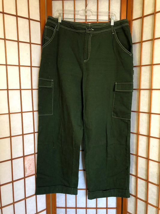 Green Sketchbook Cargo Pants by Sandy Liang