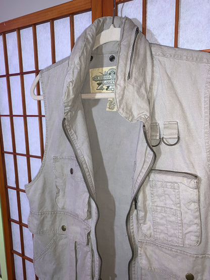 Pocket Roulette Safari Vest, Packable Hood