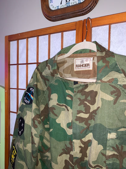 Rugged, Reversible Camo Jacket (WITH PATCHES)