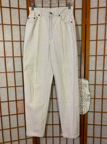 Striped French Country Jeans, Express Vintage